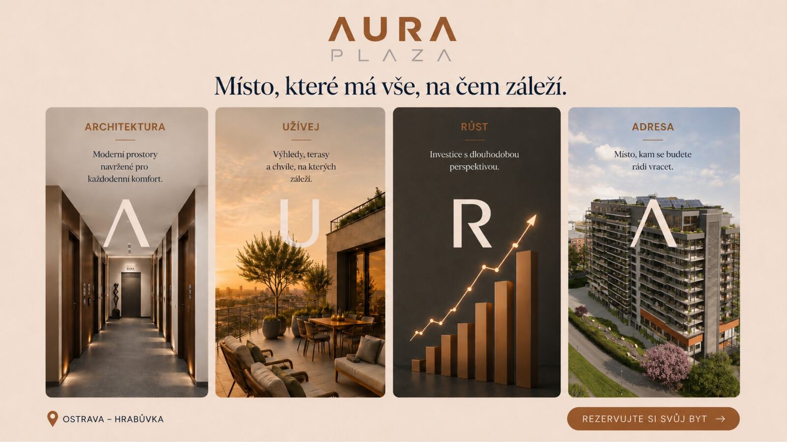 AURA PLAZA — místo, které má vše na záležitosti