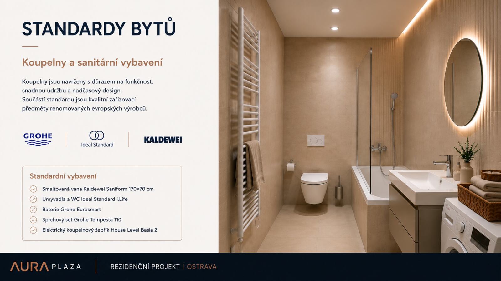 Standardy bytů — koupelny